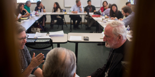 Bishop David O'Connell was found suffering from a gunshot wound to the chest.