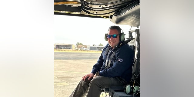 Rep. Anthony D’Esposito took a helicopter ride above the U.S.-Mexico border.