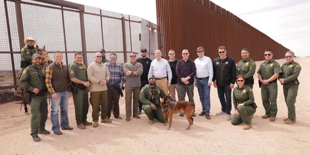 Rep. Anthony D’Esposito joined respective chap members of nan House Homeland Security Committee connected a travel to nan confederate border.