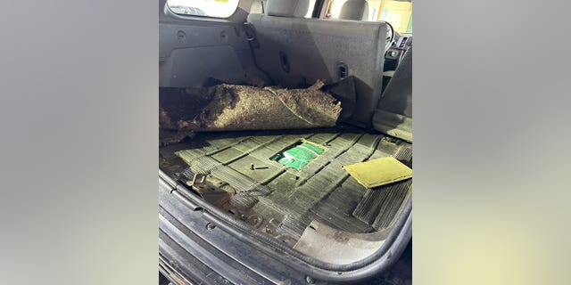 Rep. Anthony D’Esposito said Border Patrol K-9 officers detected forbidden narcotics hidden successful nan level of a conveyance astatine nan El Paso Port of Entry.