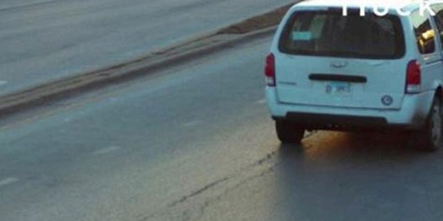 Dolton Police have released the image of a white vehicle that is believed to be linked to a possible kidnapping, Feb. 19, 2023.