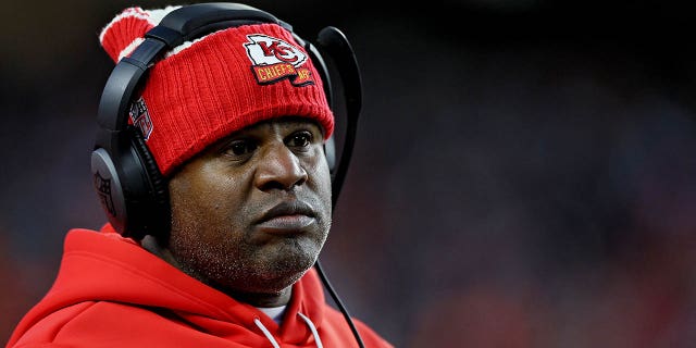 Eric Bienemy durante un partido de los Bengals en el Paycor Stadium el 4 de diciembre de 2022 en Cincinnati, Ohio.