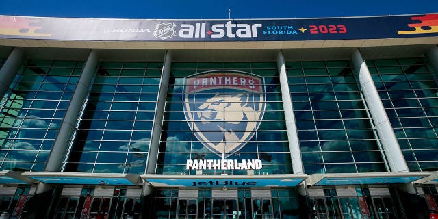 FLA Live Arena, site of the NHL All-Star Skills competition, February 3, 2023, in Sunrise, Florida. 