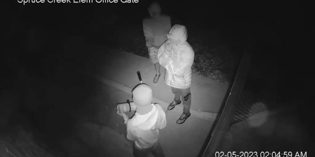 Four teenage boys were arrested and charged with the vandalism at Spruce Creek Elementary School in Port Orange, Florida.