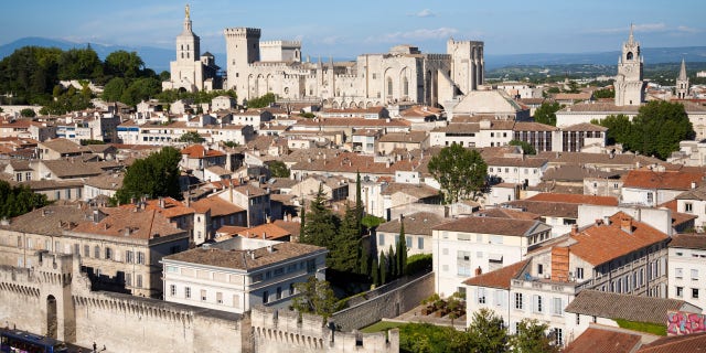 Aerial View of Avignon. Provence. France.