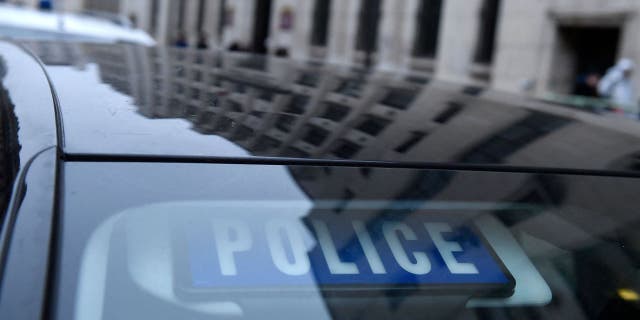FILE- French police car