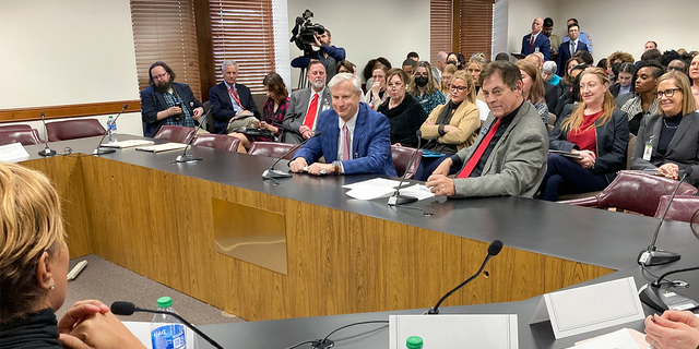 Republican Georgia Sen. Carden Summers (front, seated right) told the Senate Education and Youth Committee that he will need to rewrite Senate Bill 88, which is already on its second draft.