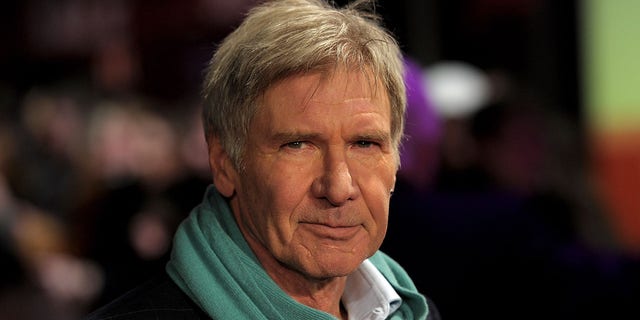 Harrison Ford wearing a scarf