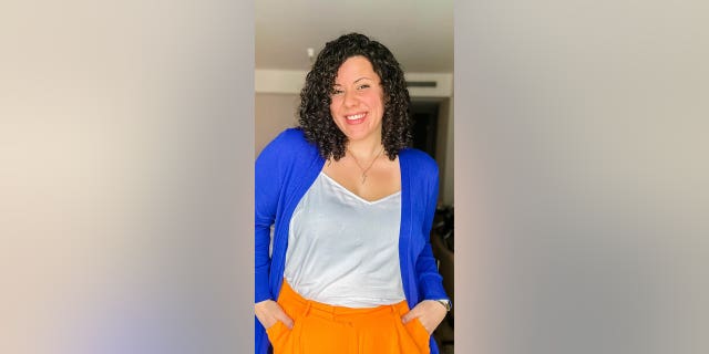 Allora Campbell, shown here, had never been kissed and had never gone on a date until the age of 32, she said. She's finally starting dating and says she's not embarrassed to be a "late bloomer," as SWNS reported.