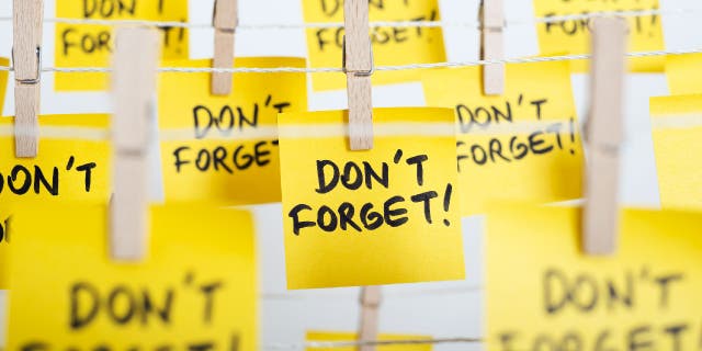 Sticky notes could be used to write personalized reminders.