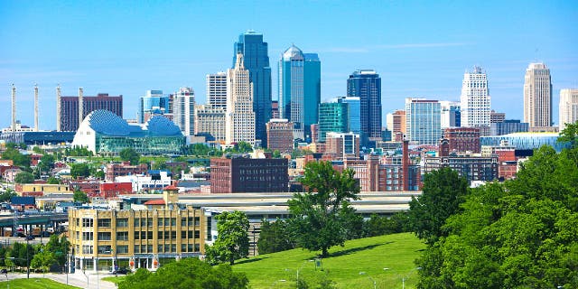 Kansas City skyline up close