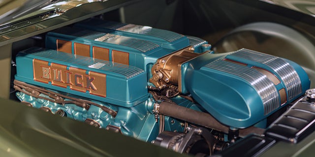 The Invicta's "Nailhead" V8 has been supercharged and equipped with custom covers.