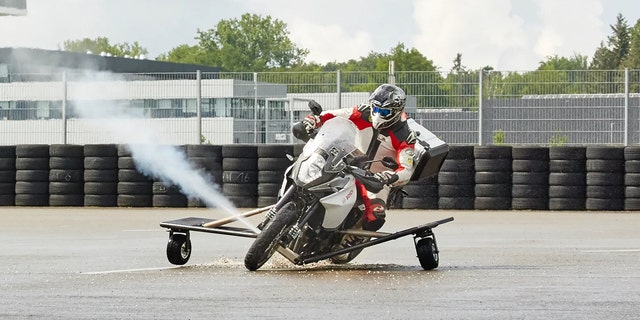 Bosch has developed a similar idea for motorcycles.