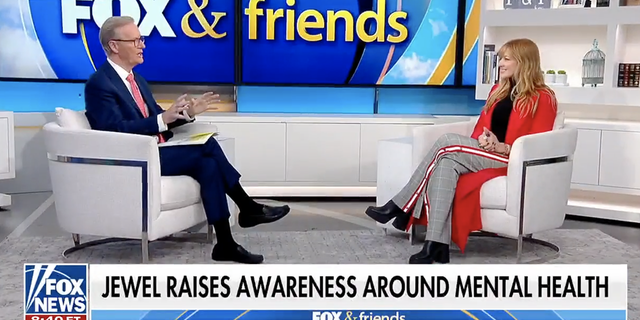 Jewel appeared on "Fox and Friends" to discuss "Innerworld," a new mental health platform that provides tools and resources to those with various mental illnesses. 