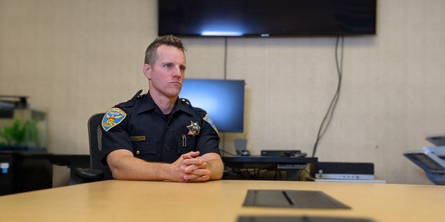 After the San Francisco Police Department announced it would require the COVID vaccine unless officers had valid religious or medical exemptions on file, Joel Aylworth (shown here in his uniform) filed for a religious exemption on Aug. 19, 2021, he told Fox News Digital. It was ultimately denied. 