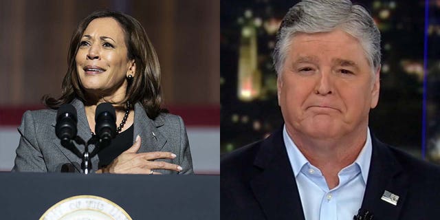Kamala Harris, Sean Hannity (composite)