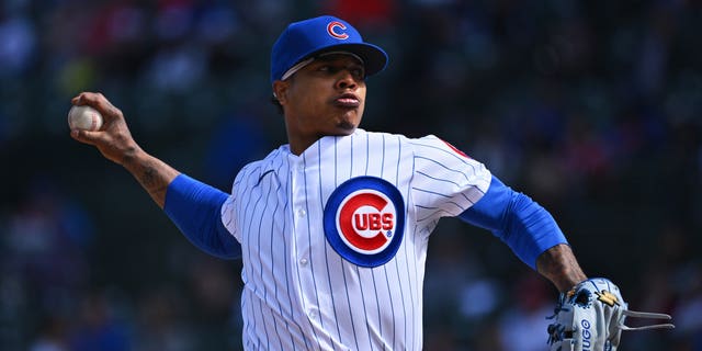 Marcus Stroman of the Chicago Cubs throws against the Cincinnati Reds at Wrigley Field on October 2, 2022 in Chicago, Illinois. 