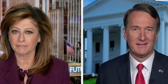 Republican Virginia Gov. Glenn Youngkin speaks with Fox News' Maria Bartiromo. 