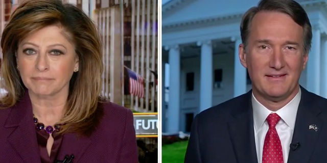 Republican Virginia Gov. Glenn Youngkin speaks with Fox News' Maria Bartiromo.