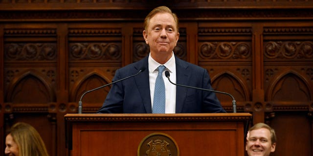 Democratic Connecticut Gov. Ned Lamont's waxed optimistic as he unveiled a budget proposal giving his state its first income tax cut since 1996.