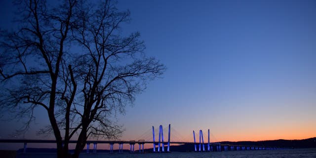 The Governor Mario M. Cuomo Bridge, formerly known as The Tappan Zee Bridge, near Nyack, NY