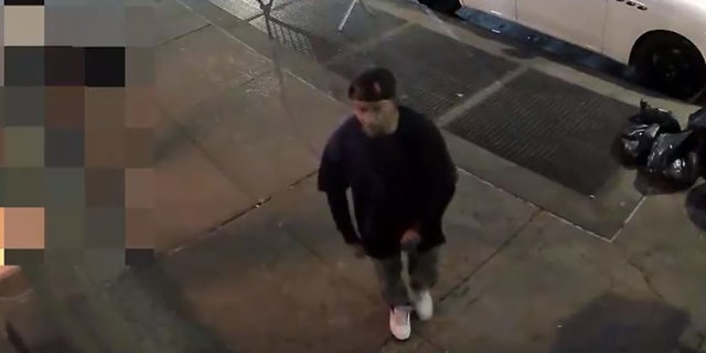 The male suspect is wanted in connection with an unprovoked assault in Harlem that left a 75-year-old woman with a broken leg, police said.
