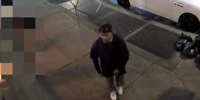 The male suspect is wanted in connection with an unprovoked assault in Harlem that left a 75-year-old woman with a broken leg, police said.