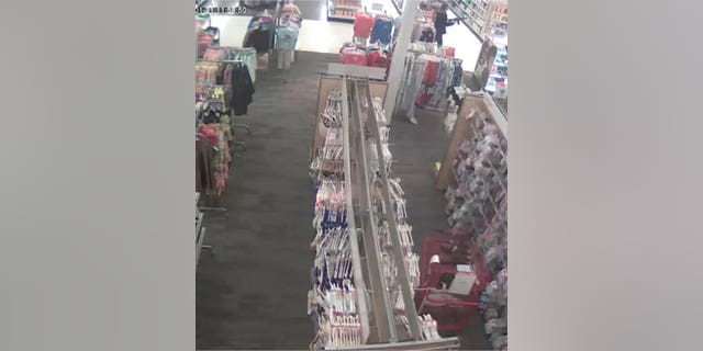 Surveillance video shows Joseph Jones inside the Target store at 17810 West Center Road in Omaha, Nebraska.