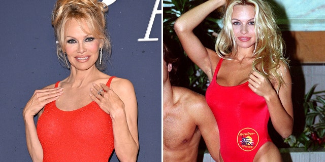 Pamela Anderson previously said that she will occasionally try on her iconic "Baywatch" red swimsuit.