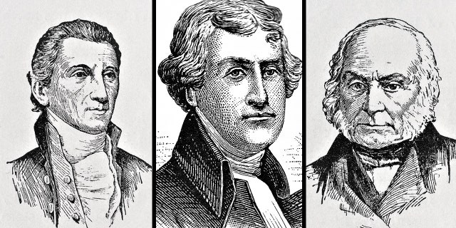 Left to right, James Monroe, Thomas Jefferson and John Adams are former U.S. presidents who all died on July 4.