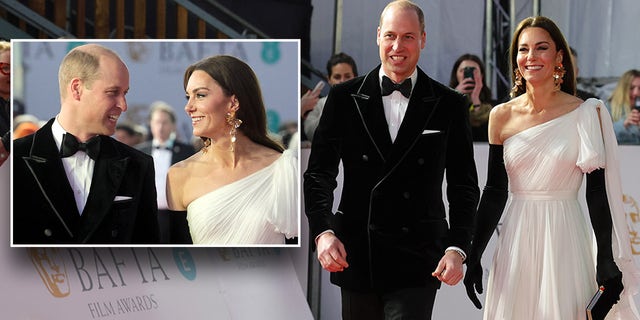 Prince William and Kate Middleton share look of love on glamorous BAFTAs 2023 red carpet
