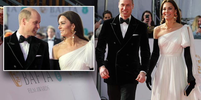 Prince William and Kate Middleton share look of love on glamorous BAFTAs 2023 red carpet