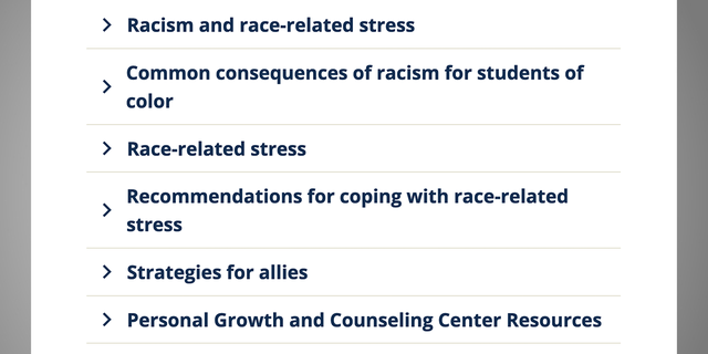 A breaddown of materials on race-related stress for students at the CSU Monterey Bay
