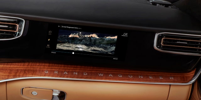 The 2023 Grand Wagoneer can be equipped with a passenger screen.