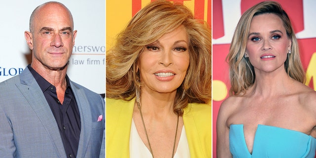 Chris Meloni and Reese Witherspoon lead Hollywood stars remembering Raquel Welch, center. She died at 82.