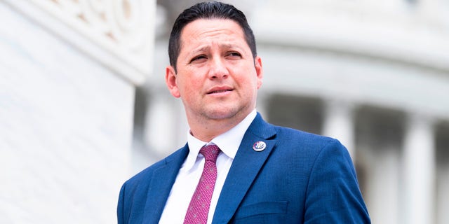 UNITED STATES - JUNE 24: Rep. Tony Gonzales, R-Texas, is seen outside the U.S. Capitol as the House voted to pass the Bipartisan Safer Communities Act on Friday, June 24, 2022. 