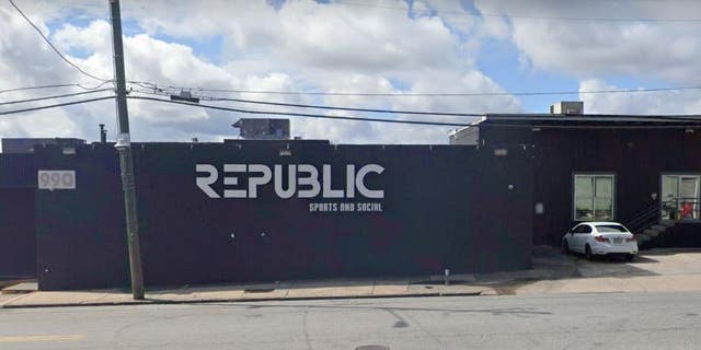 A Google Earth image shows the popular Republic Lounge nightclub in Atlanta, Georgia.