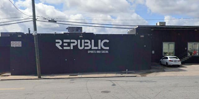 A Google Earth image shows the popular Republic Lounge nightclub in Atlanta, Georgia.