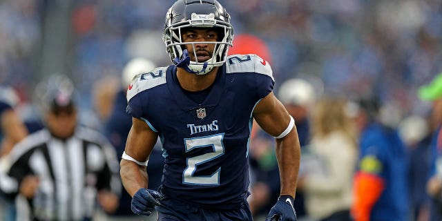 Robert Woods #2 of the Tennessee Titans during the game against the Jacksonville Jaguars at Nissan Stadium on December 11, 2022 in Nashville, Tennessee.