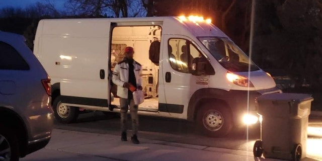 Roscoe was picked up by an animal transport van in Boise, Idaho, on Jan. 13 — and returned to Nicolle Leon and her family in Kansas.