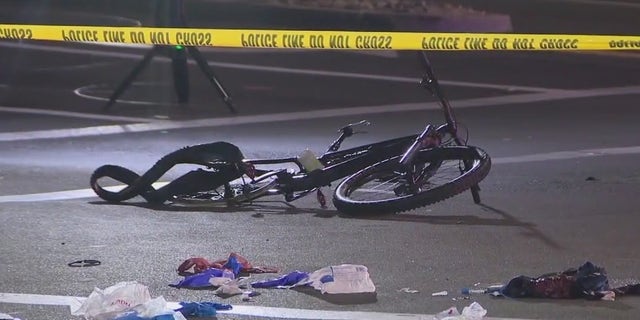 The scene where a doctor was killed by a motorist Wednesday in what authorities said was a violent attack.