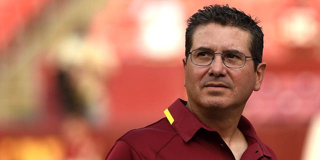 Washington Redskins owner Daniel Snyder before the Redskins play the New England Patriots at FedEx Field on August 7, 2014, in Landover, Maryland. 