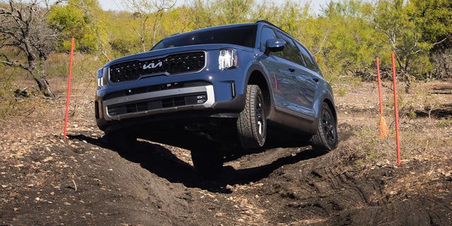 The Telluride X-Pro doesn't have the articulation of a 4x4, but was designed to handle light off-roading.
