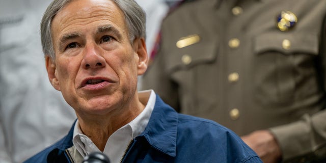 Texas Gov. Greg Abbott speaks during a news conference on January 31, 2023