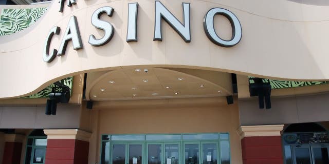 The Boardwalk entrance to the Tropicana Casino in Atlantic City, New Jersey
