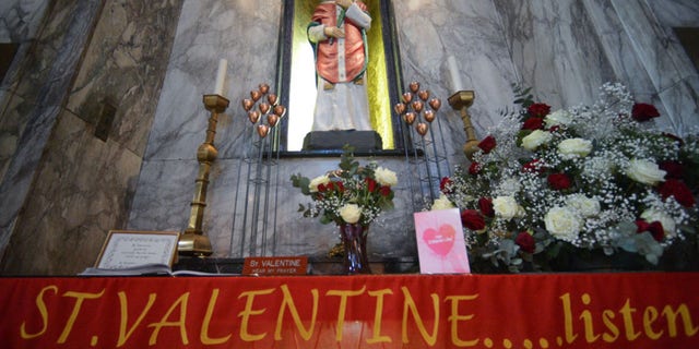 St. Valentine's skeleton lies under Whitefriar Church in Dublin. In 1950, a statue and shrine were built to honor St. Valentine and placed in the church. Love-seeking individuals turn up at his site the whole year and especially on every St. Valentines looking for help in finding that special one.