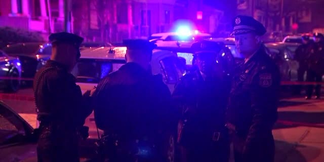 Responding officers arrived at the scene in the Logan section of Philadelphia and found the 26-year-old victim with multiple gunshot wounds to the chest.
