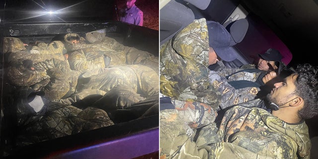 Illegal immigrants dressed successful camouflage were being smuggled into nan state by a Texas female connected Highway 57, constabulary said.