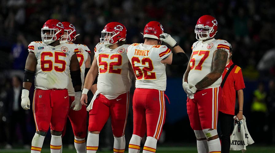 Chiefs Offensive Linemen Troll Eagles During Super Bowl LVII Parade ...