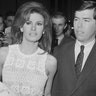 Patrick Curtis and Raquel Welch at award show in 1967